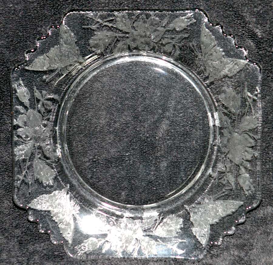 Butterfly 7" Salad Plate by Glastonbury - Lotus-1