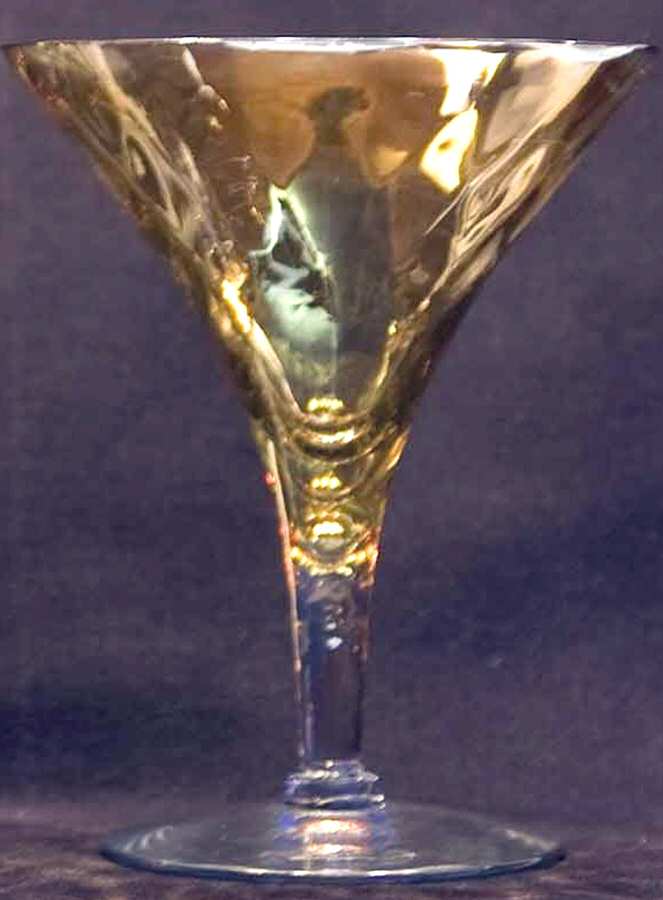 Catalina Amber Champagne/Tall Sherbet by Glastonbury - Lotus-1