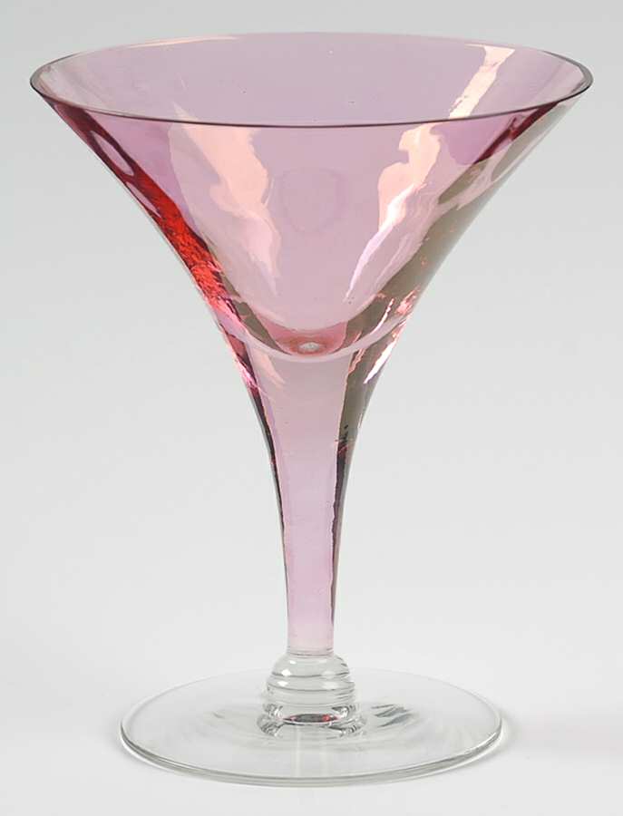 Catalina Cranberry Champagne/Tall Sherbet by Glastonbury - Lotus-1