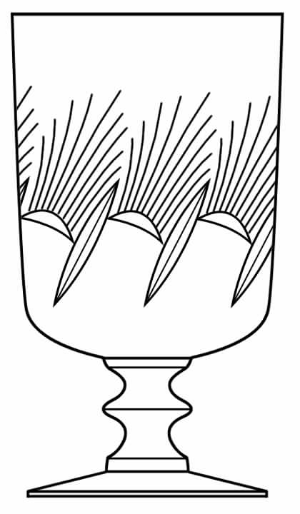 Celestial Water Goblet by Glastonbury - Lotus-1