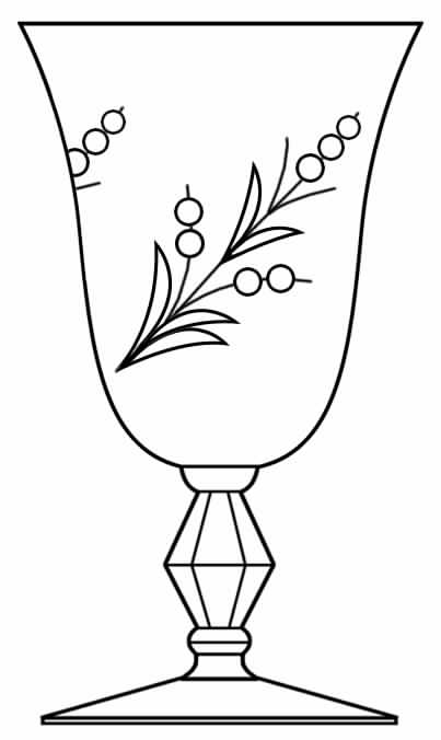 Citadel Water Goblet by Glastonbury - Lotus-1