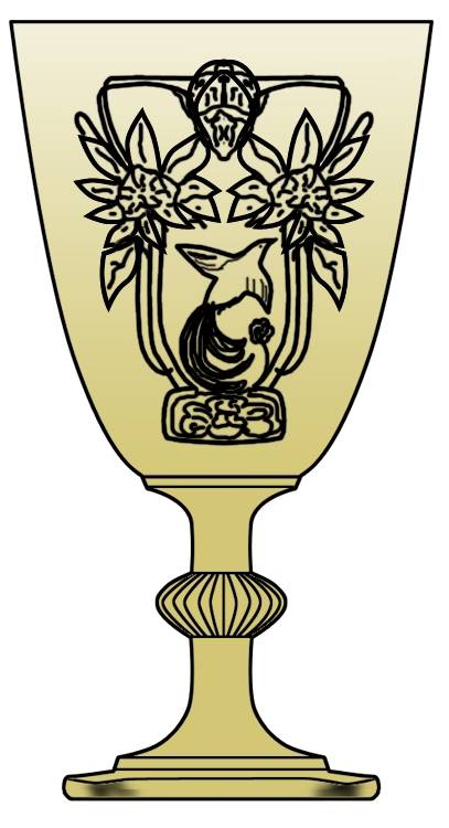 Classic Yellow Water Goblet by Glastonbury - Lotus-1