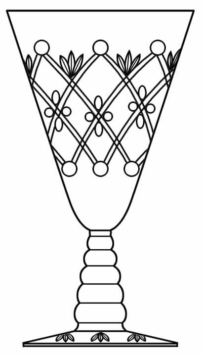 Classic Water Goblet by Glastonbury - Lotus-1