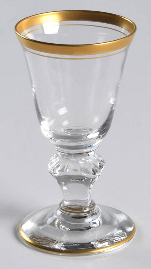 Colonial 92 (Gold Trim) Cordial Glass by Glastonbury - Lotus-1