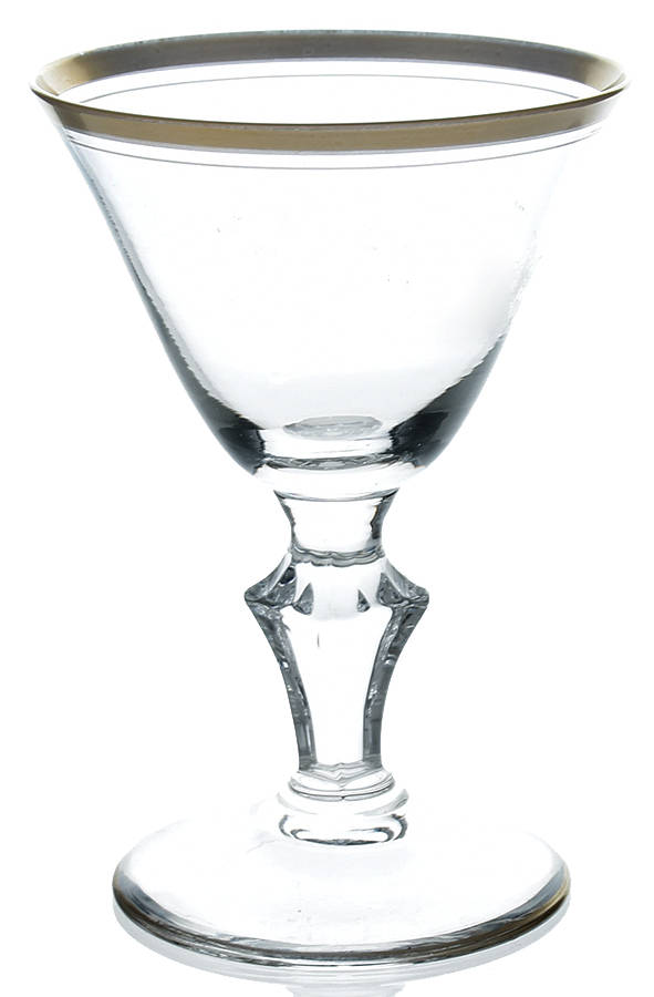 Colonial 92 (Gold Trim) Champagne/Tall Sherbet by Glastonbury - Lotus-1