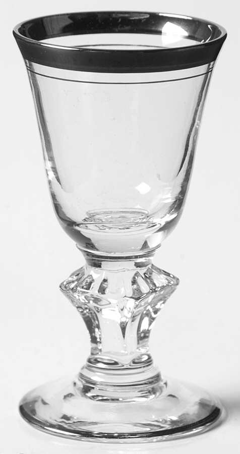 Colonial 92 (Platinum Trim) Cordial Glass by Glastonbury - Lotus-1