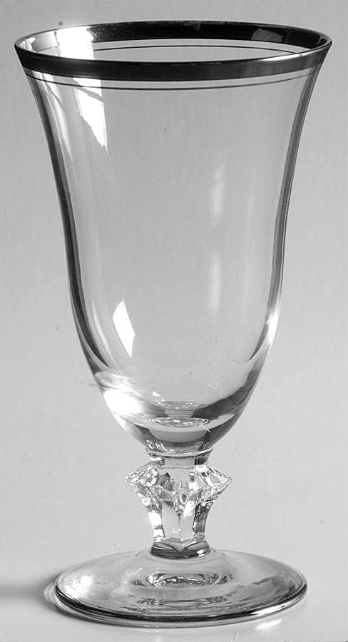 Colonial 92 (Platinum Trim) Juice Glass by Glastonbury - Lotus-1