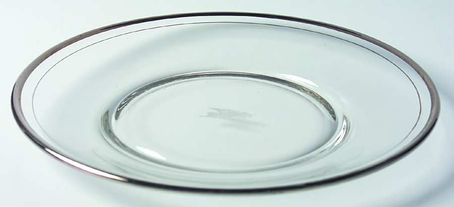 Colonial 92 (Platinum Trim) Luncheon Plate by Glastonbury - Lotus-1