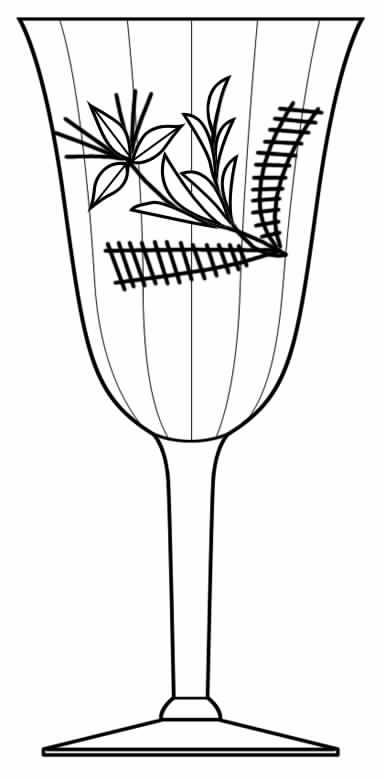 Cut 15 Water Goblet by Glastonbury - Lotus-1