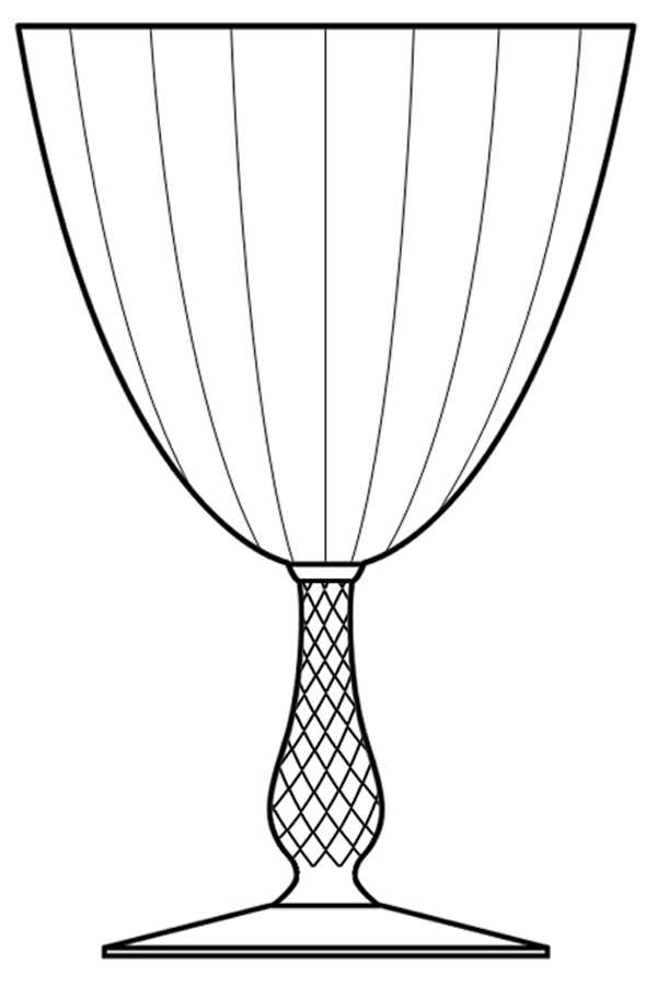 D6l13 Water Goblet by Glastonbury - Lotus-1