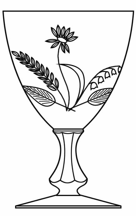 Deauville Water Goblet by Glastonbury - Lotus-1