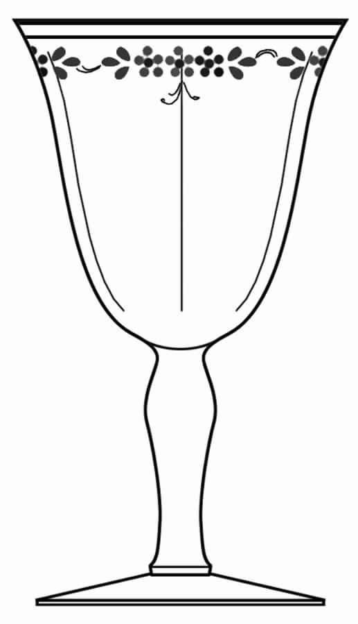 Decoration 104 Water Goblet by Glastonbury - Lotus-1