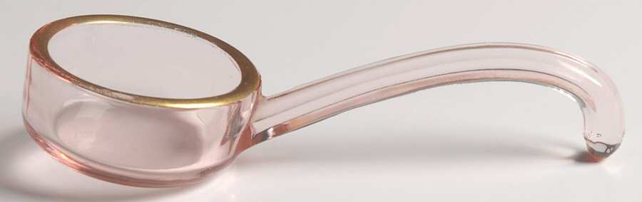 Decoration 889 Rose (Gold Encrusted) Mayonnaise Ladle by Glastonbury - Lotus-1