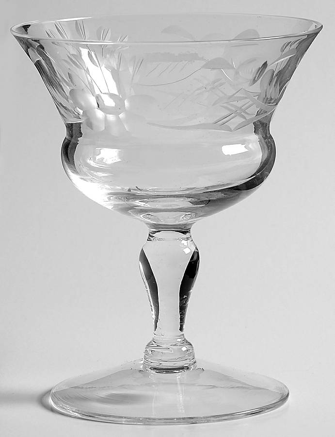 Diane Champagne/Tall Sherbet by Glastonbury - Lotus-1