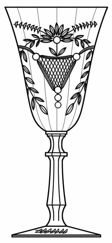 Eleanor Water Goblet by Glastonbury - Lotus-1