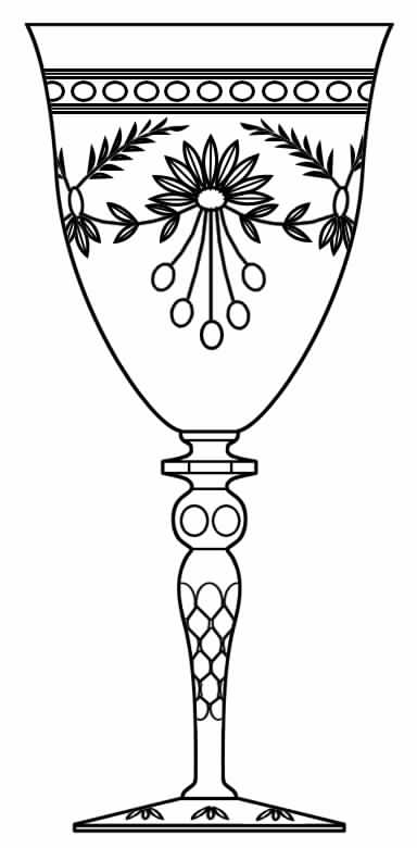 Empress (Stem 67) Water Goblet by Glastonbury - Lotus-1