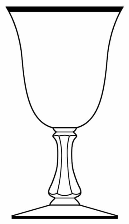 Empress Gold (Stem #98) Water Goblet by Glastonbury - Lotus-1