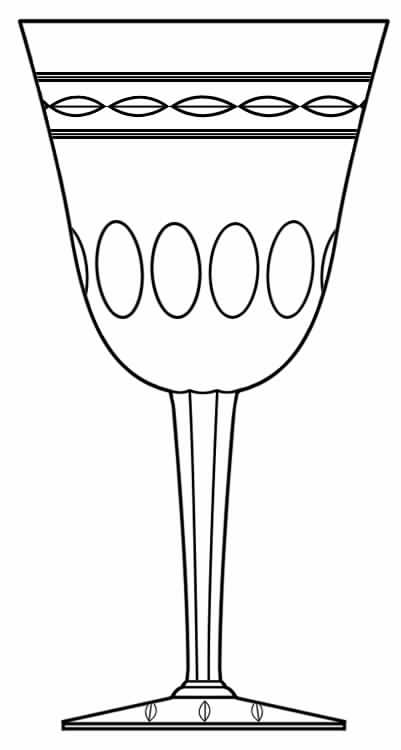 Empress (Stem #2004) Water Goblet by Glastonbury - Lotus-1