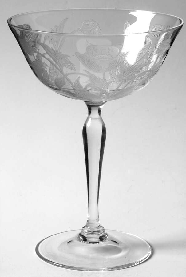 Etch 1022 Champagne/Tall Sherbet by Glastonbury - Lotus-1