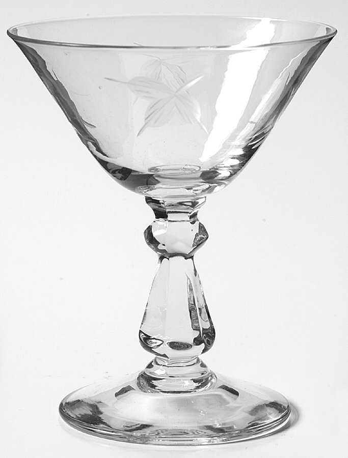 Falling Leaves Champagne/Tall Sherbet by Glastonbury - Lotus-1
