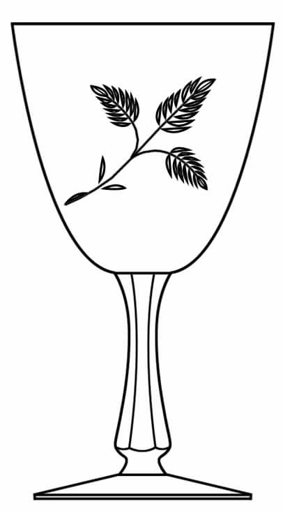Ferndale Water Goblet by Glastonbury - Lotus-1