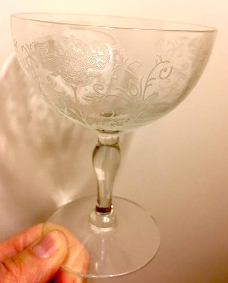 Flanders Clear (Stem 66) Low Sherbet by Glastonbury - Lotus-1
