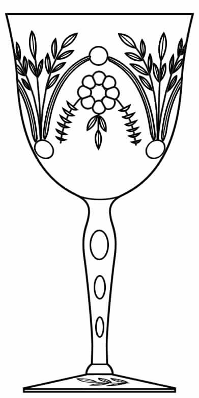 Florence Water Goblet by Glastonbury - Lotus-1