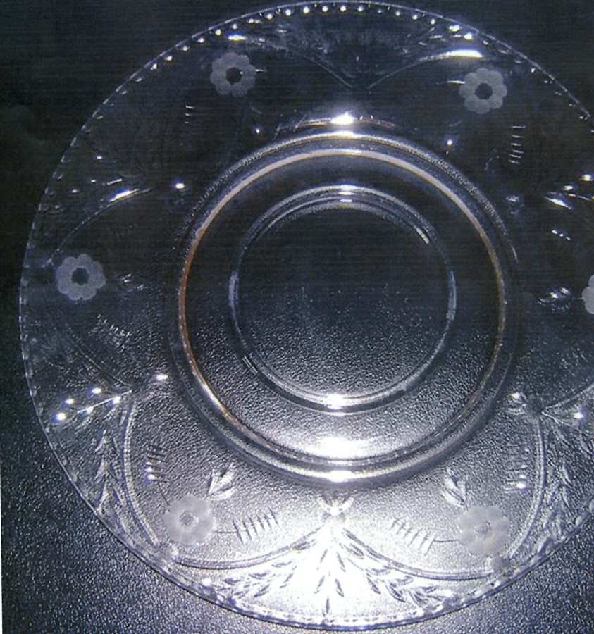 Florence Cheese & Cracker Plate by Glastonbury - Lotus-1