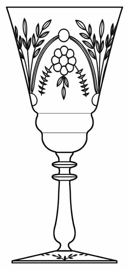 Florence Water Goblet by Glastonbury - Lotus-1