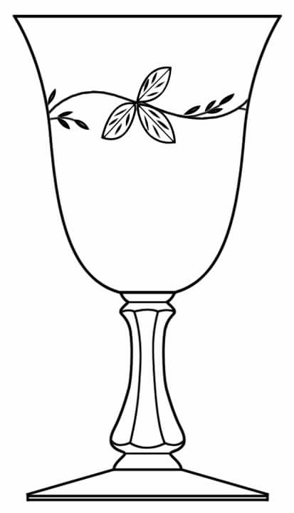 Garland Water Goblet by Glastonbury - Lotus-1