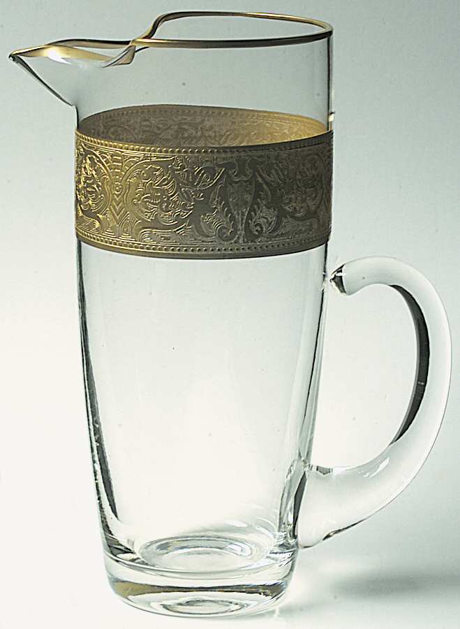 Georgian Gold Martini Pitcher No Stirrer by Glastonbury - Lotus-1