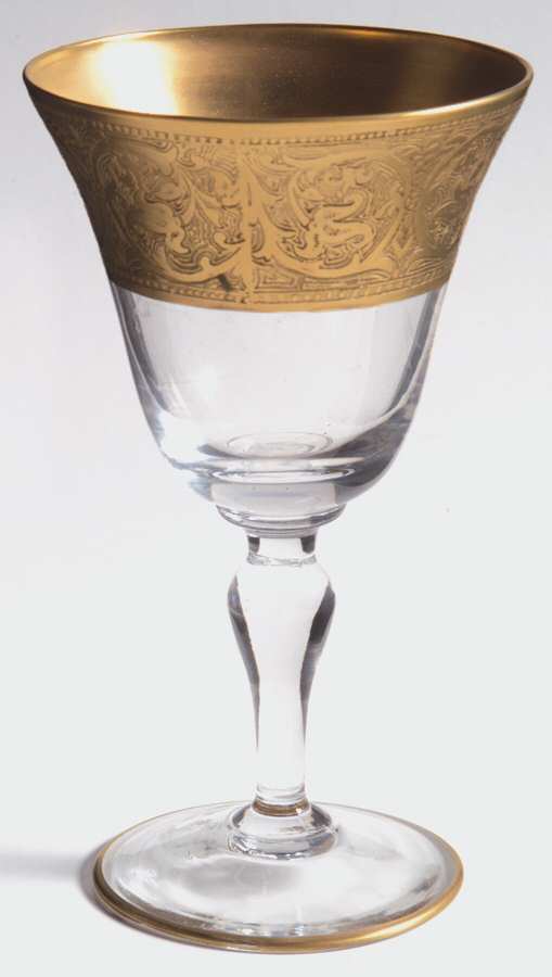 Georgian Gold Wine Glass by Glastonbury - Lotus-1