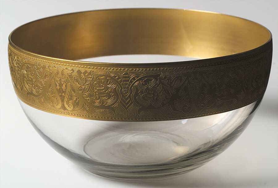Georgian Gold 7" Round Bowl by Glastonbury - Lotus-1