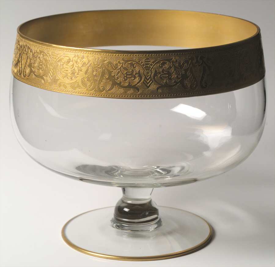 Georgian Gold Punch Bowl by Glastonbury - Lotus-1
