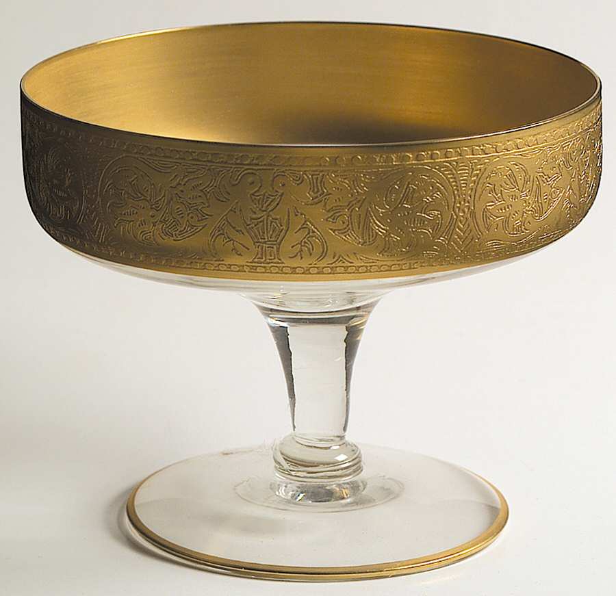 Georgian Gold Footed Dessert by Glastonbury - Lotus-1