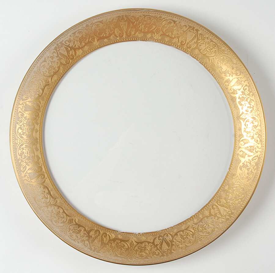 Georgian Gold 11" Torte Plate by Glastonbury - Lotus-1