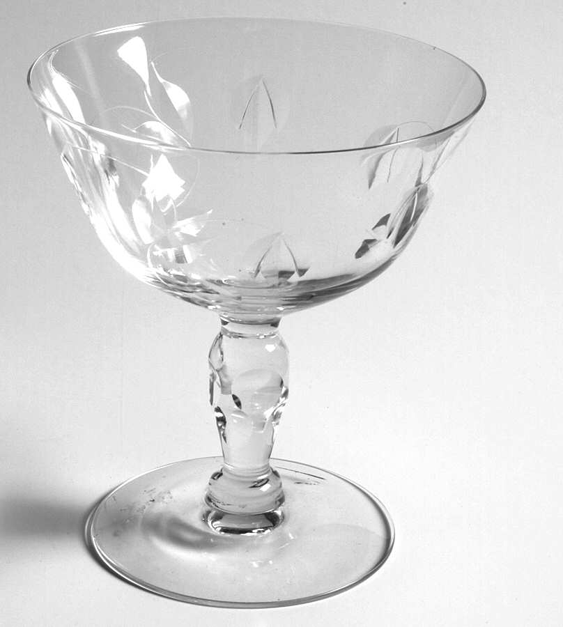 Gloria Clear Champagne/Tall Sherbet by Glastonbury - Lotus-1