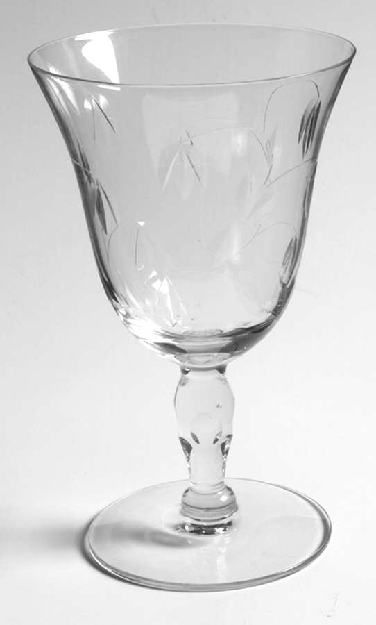 Gloria Clear Water Goblet by Glastonbury - Lotus-1