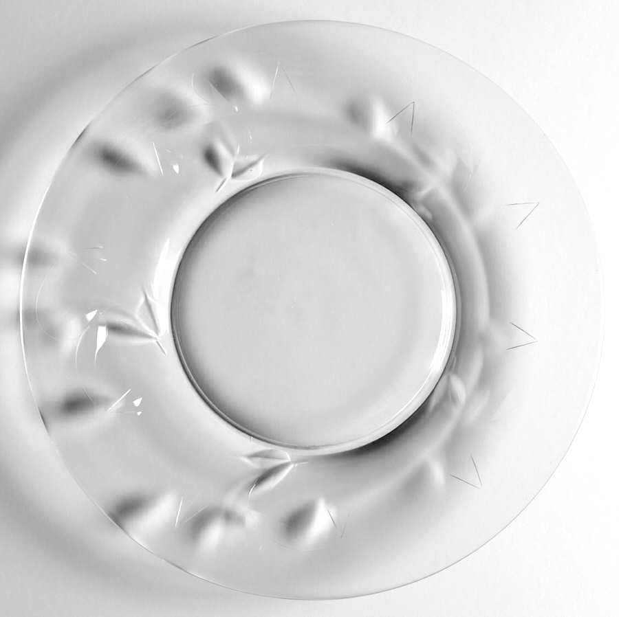 Gloria Clear Luncheon Plate by Glastonbury - Lotus-1