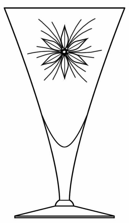 Glory Star Water Goblet by Glastonbury - Lotus-1