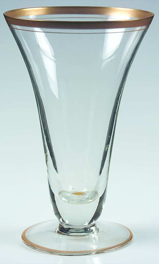 Gold Band (Decoration A, Stem #L13) Iced Tea by Glastonbury - Lotus-1