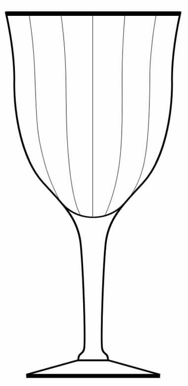 Gold Band 113 Water Goblet by Glastonbury - Lotus-1