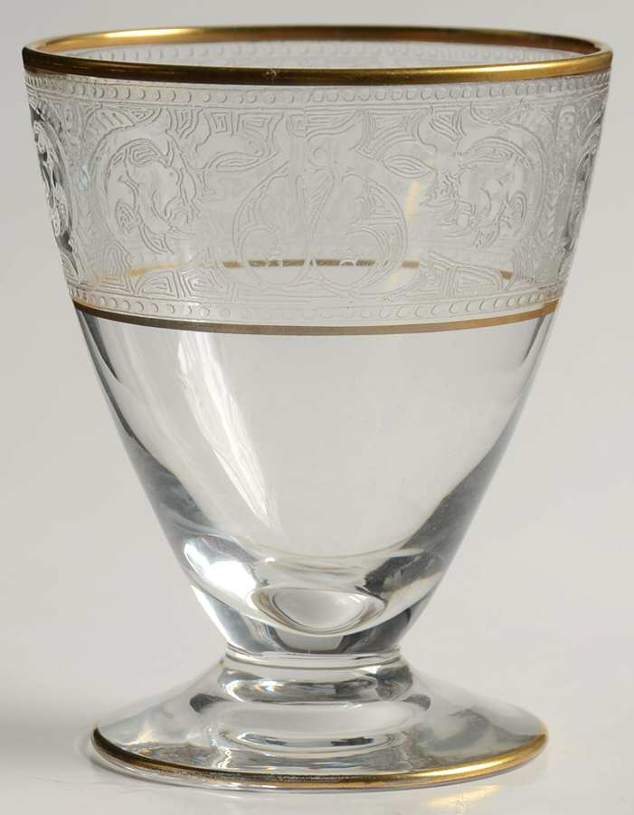 Gold Band (Decoration 889) Oyster or Fruit Cocktail by Glastonbury - Lotus-1