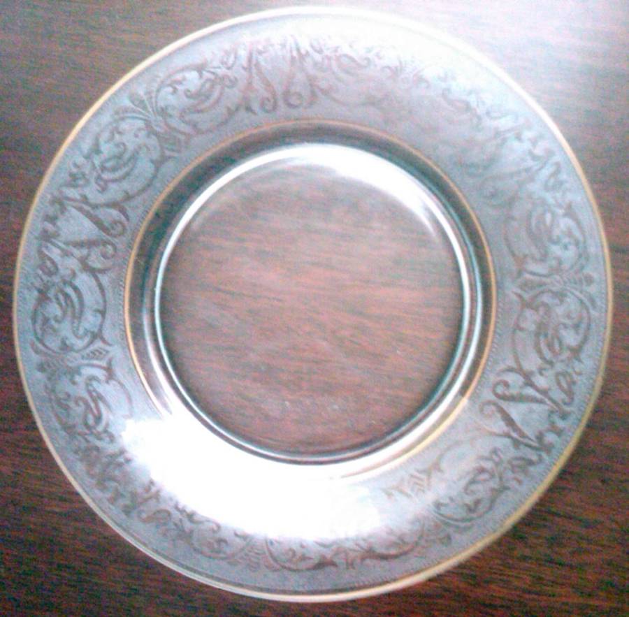 Gold Band (Decoration 889) Luncheon Plate by Glastonbury - Lotus-1