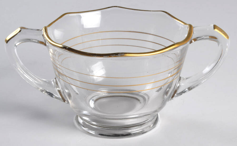 Gold Band (Decoration A, Stem #78) Open Sugar by Glastonbury - Lotus-1