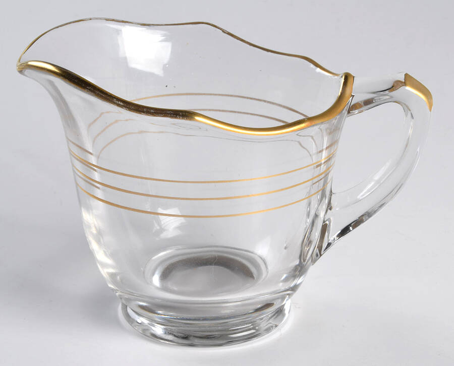 Gold Band (Decoration A, Stem #78) Creamer by Glastonbury - Lotus-1