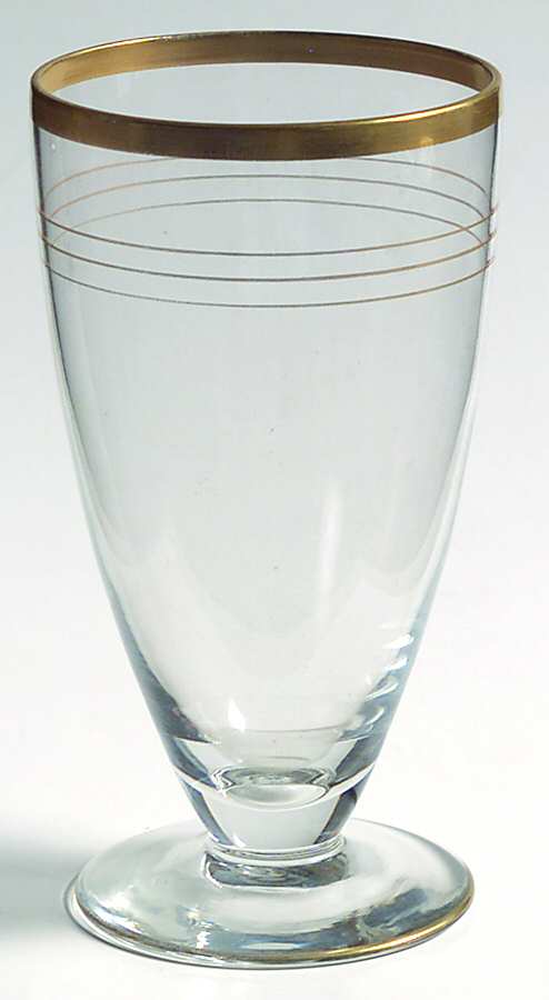 Gold Band (Decoration A, Stem #78) Iced Tea by Glastonbury - Lotus-1