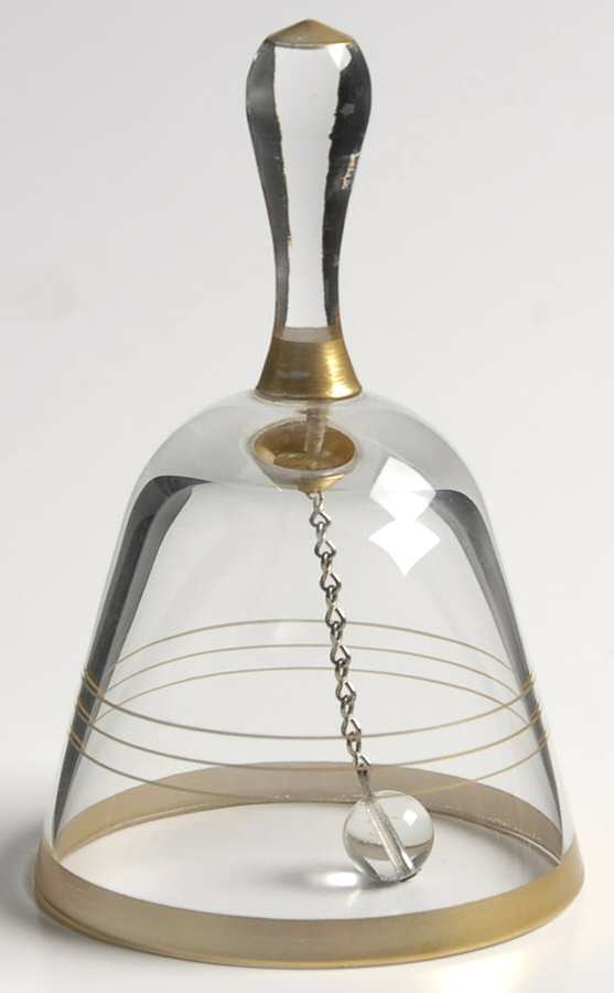 Gold Band (Decoration A, Stem #78) Bell by Glastonbury - Lotus-1