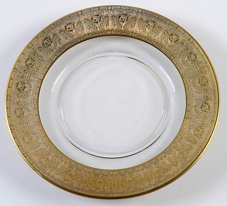 Goldenrod Luncheon Plate by Glastonbury - Lotus-1