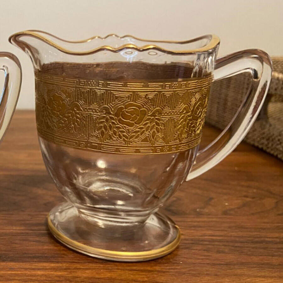 Goldenrod Creamer by Glastonbury - Lotus-1